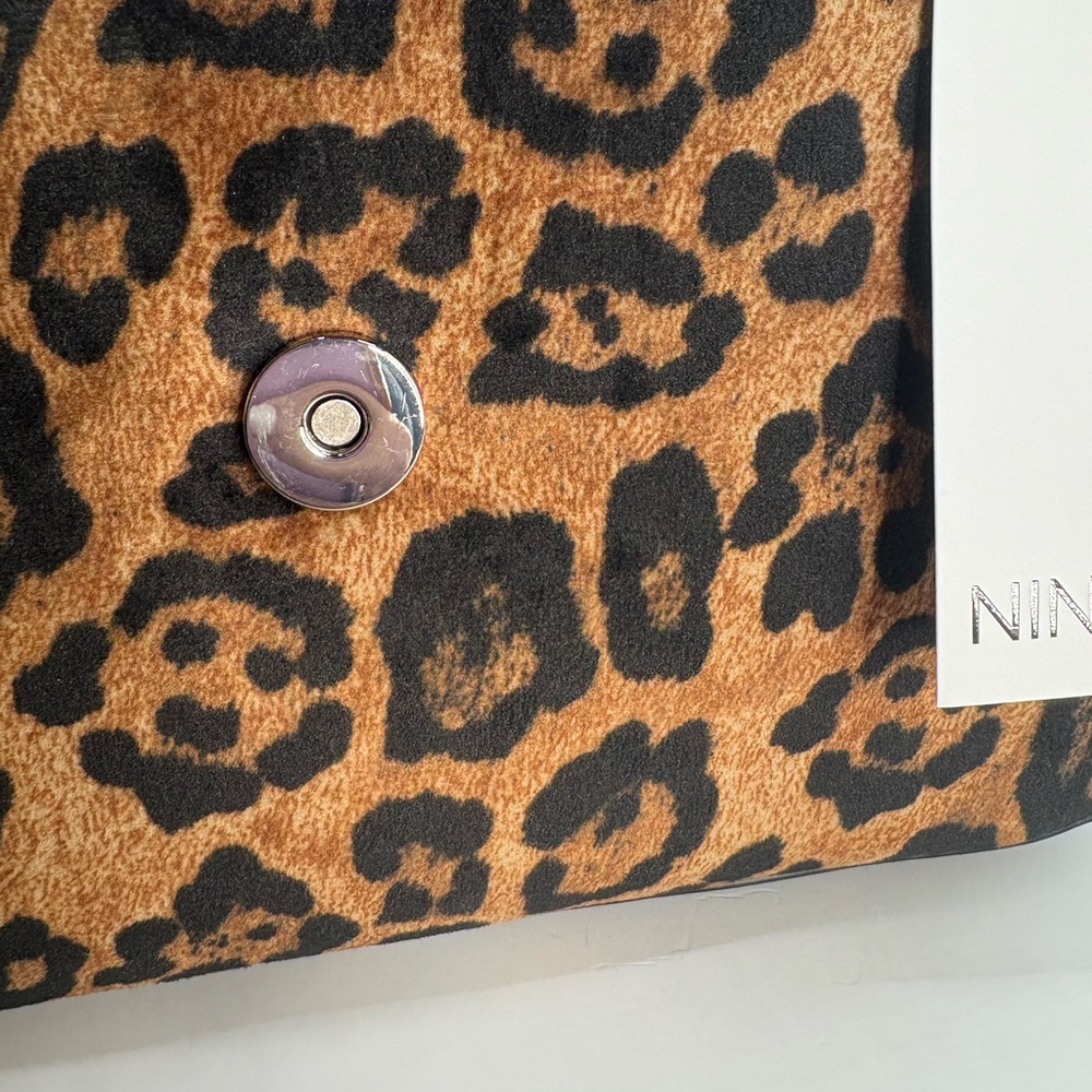 Nine West Black and Brown Animal Print Shoulder Bag - Picture 6 of 9